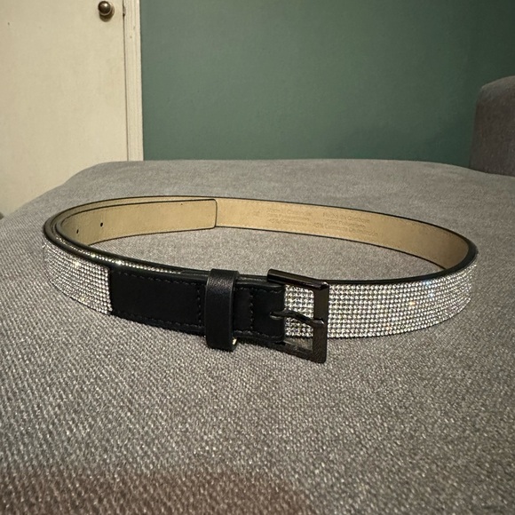 Source Unknown Accessories - Black and Silver Women's Belt